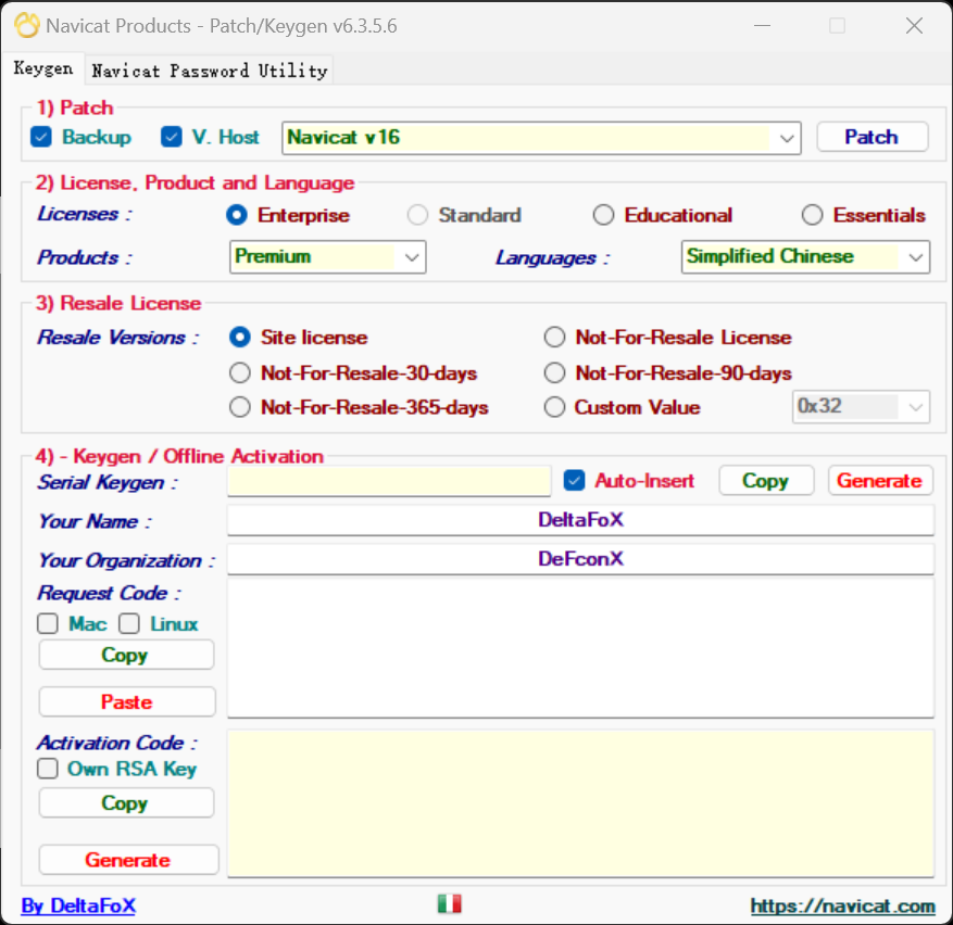 Navicat Keygen Patch v6.3.5.6 DFoX 注册机解锁文件 - 360p.blog-360p.blog